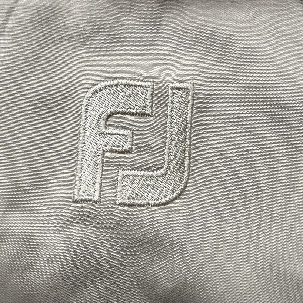 FootJoy Winged Foot Vest Mens‎ Large Beige Golf Windbreaker Pullover Lightweight
